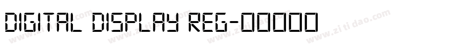 Digital Display Reg字体转换